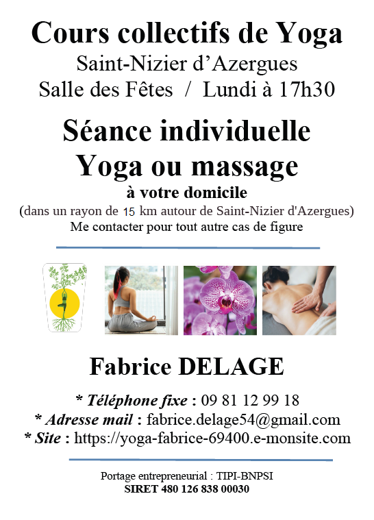 Affiche a4 yoga st nizier 1